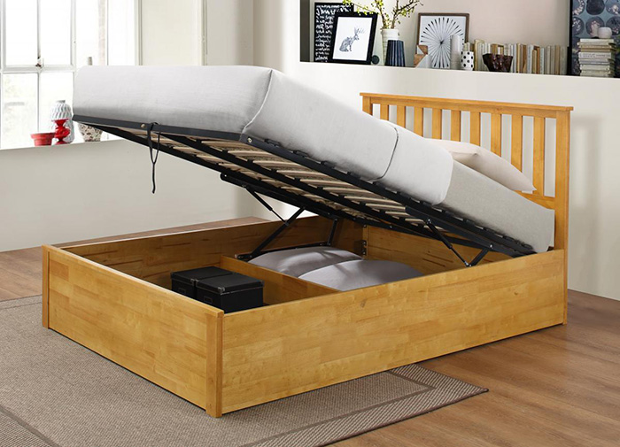 Zoe Oak Effect Storage Bedsteads From - Click Image to Close
